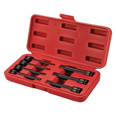 Sunex 3548 3/8'' Met 7Pc. Extended Length Impact Hex Driver Set - Metric