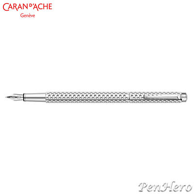 Caran d'Ache Palladium-coated Ecridor Golf Fountain Pen Broad 958.526