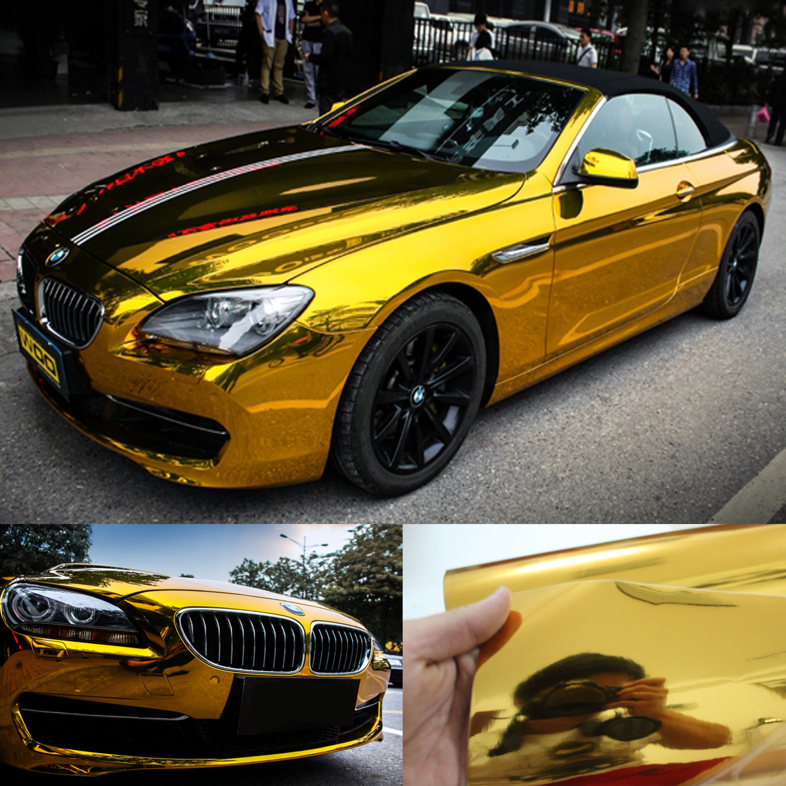 Mirror Chrome Like Finish Car Vehicle Wrapping Vinyl Sheet Sign Sticker