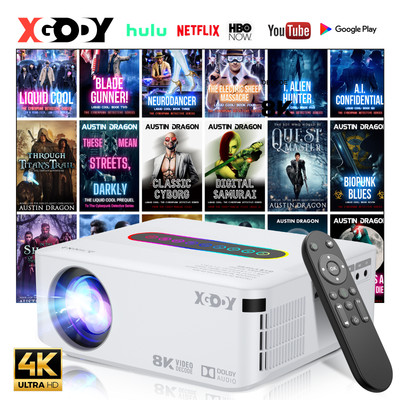 4K Projector LED 1080P 5G WiFi Bluetooth Home Theater Compatible with TV Stick