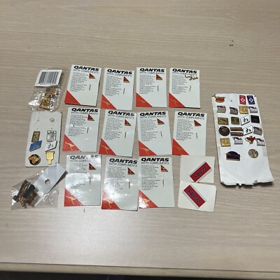 Qantas With Compliments Stick Lapel Pins Mixed Lot LAPEL PINS VARIETY