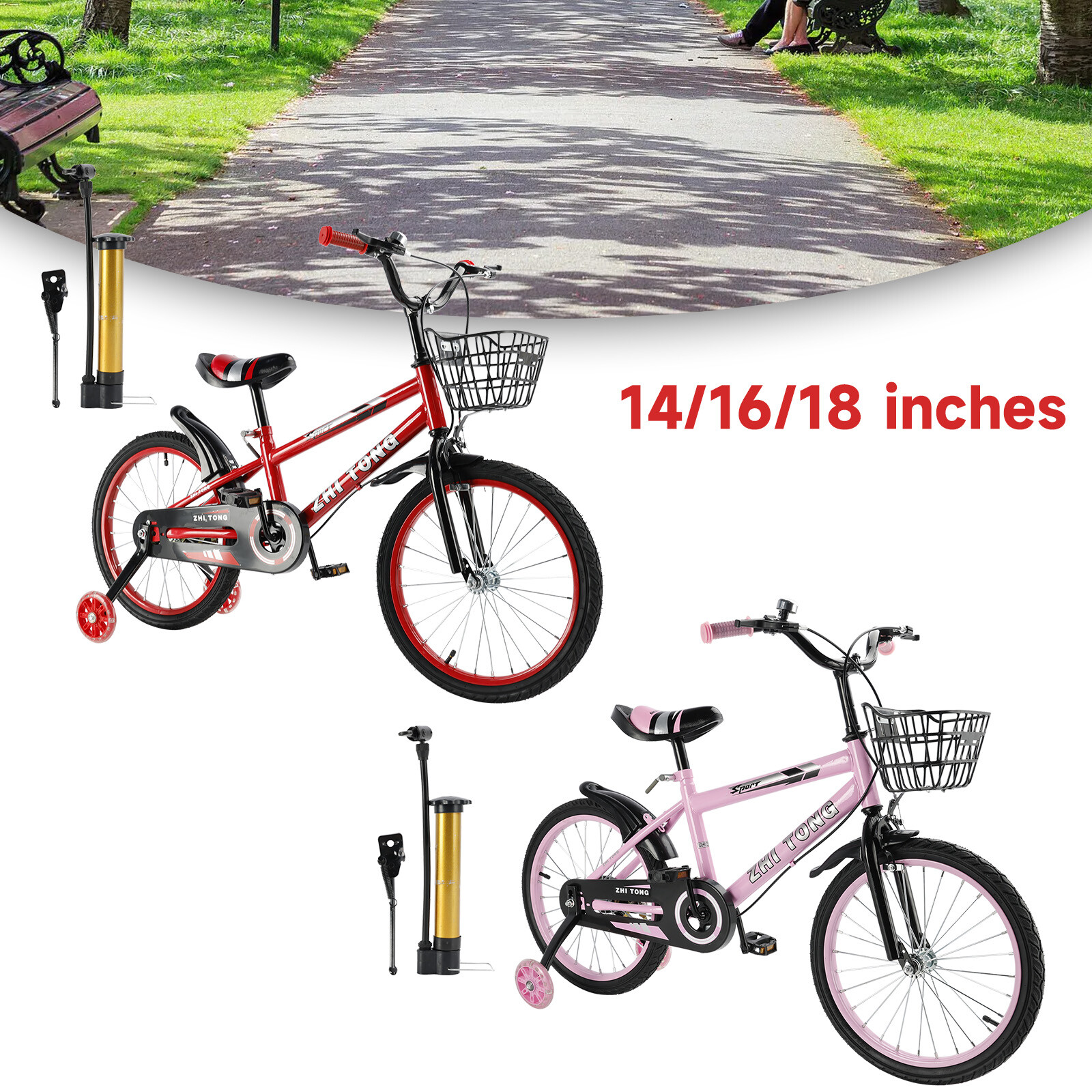 Boys And Girls With Bottle Cage Holder