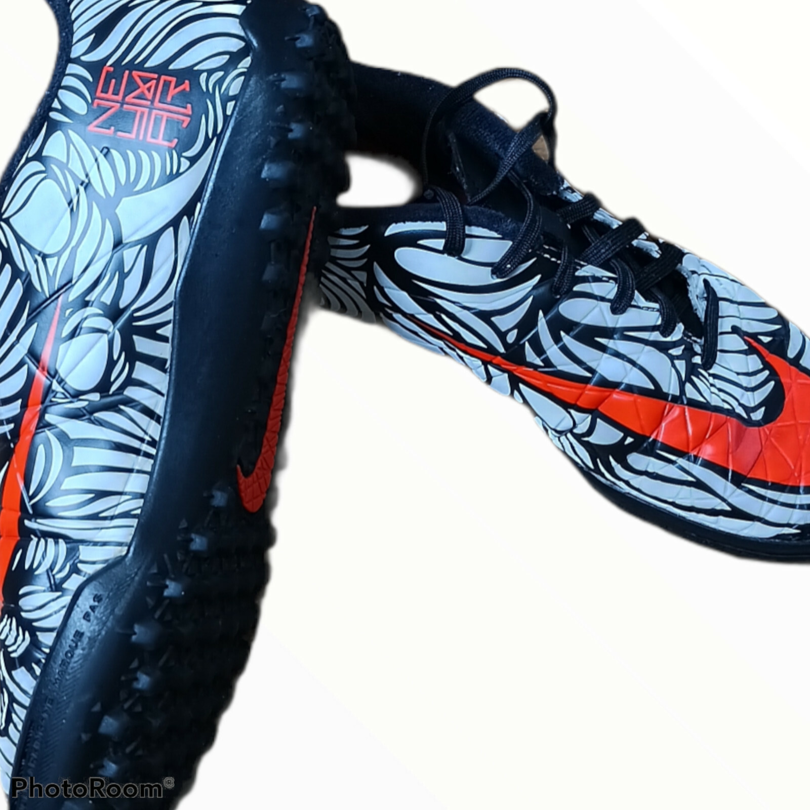 Nike Hypervenom Phelon II NEYMAR Black White Red Retro Soccer Cleat Size  5.5Y | eBay