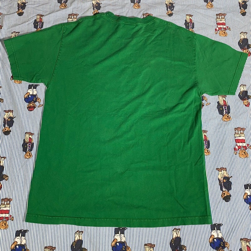 Vintage 90s Almost Skateboards Skating Graphic T Shirt LARGE Green Logo Mullen