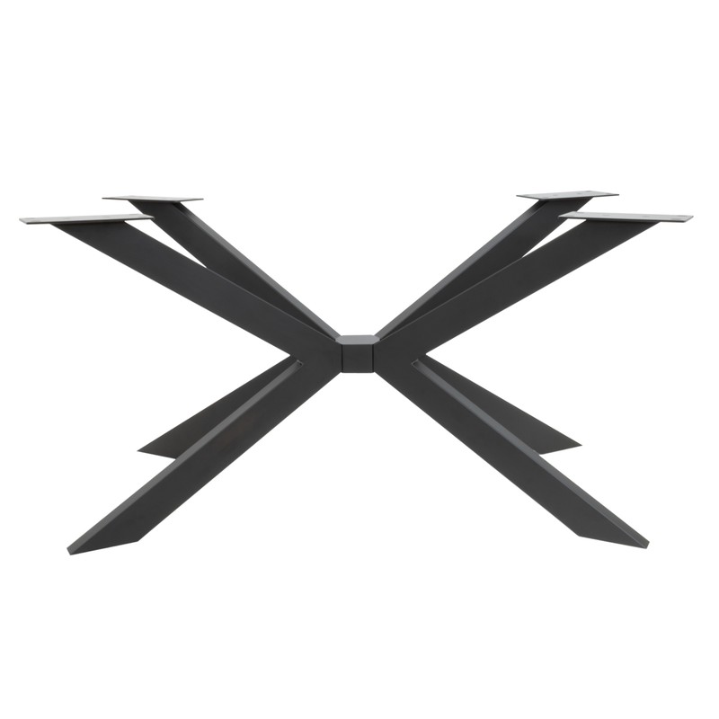 1x Tischgestell Kreuz Tischkufen Schwerlast Tischbein Design Metall Kreuzgestell