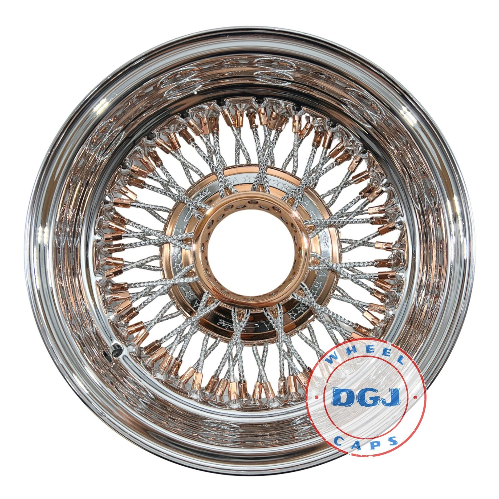 Zenith (2) 13x5.5 (2) 13x7 Rev 72 Cross Rose Gold+Dmd Spoke