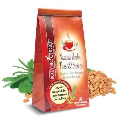 Botanic Choice Fenugreek Seed Tea Bags - 36 Count , 36 Tea Bags
