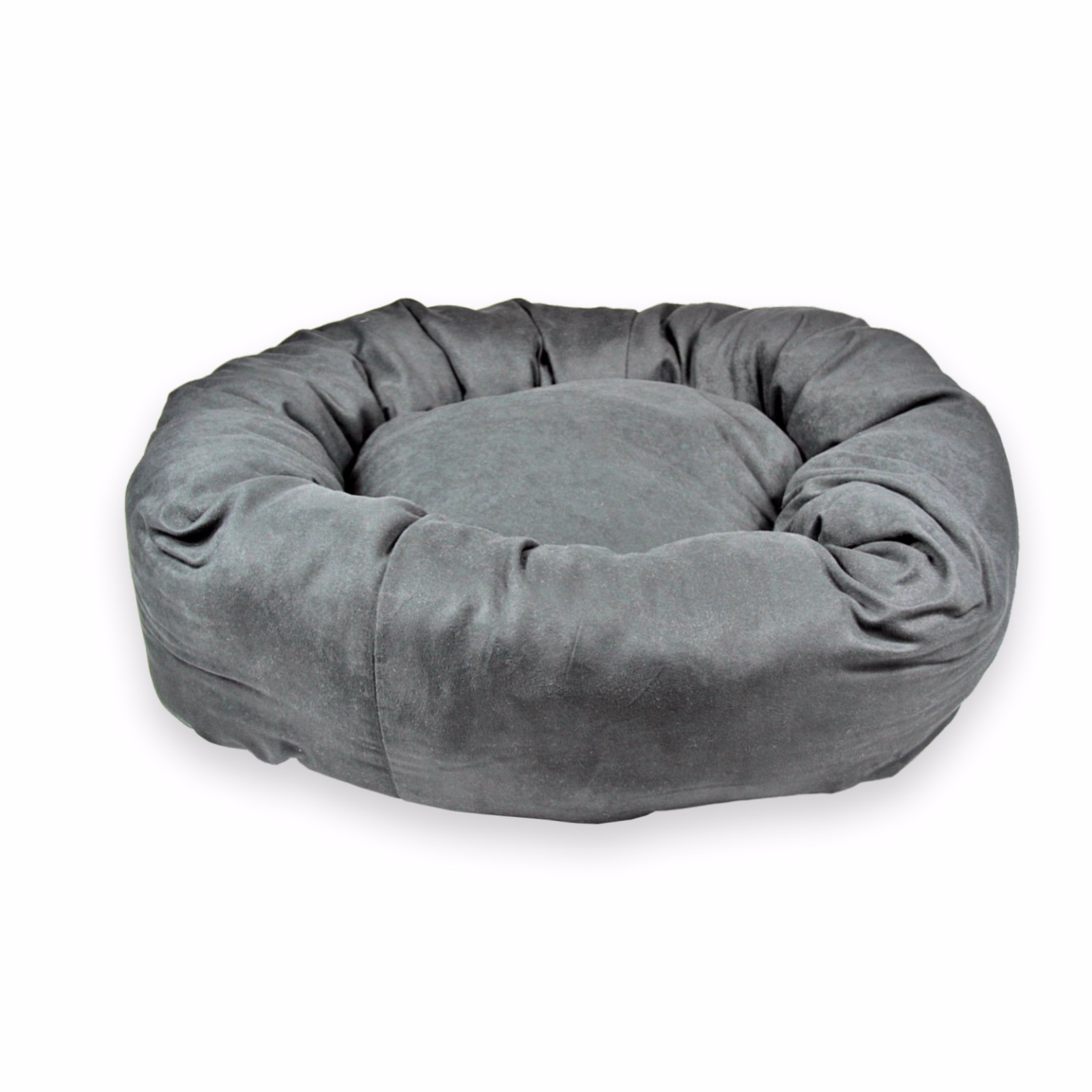 small black dog bed
