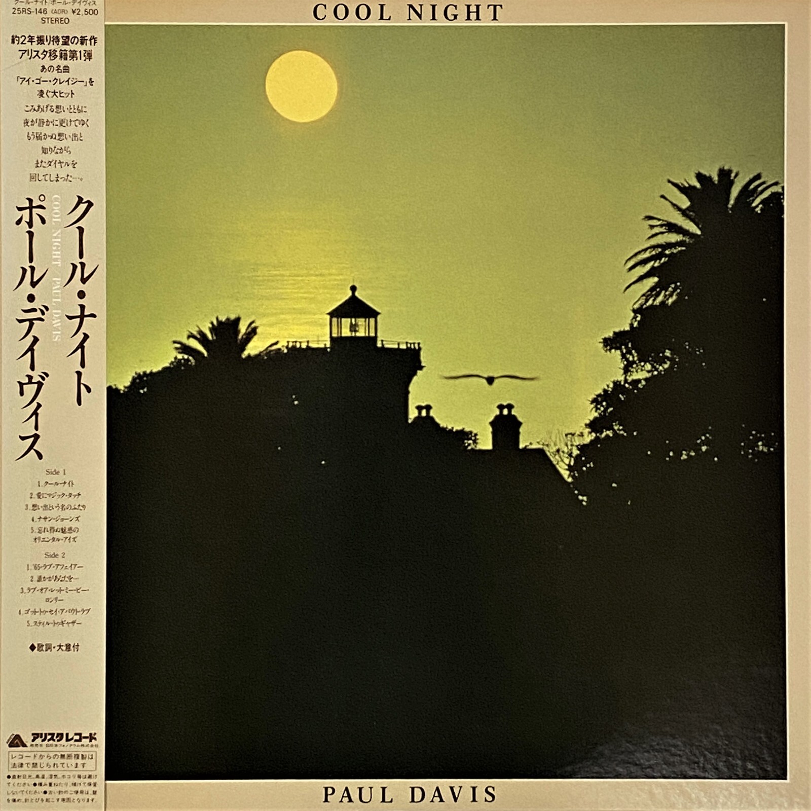 PAUL DAVIS / COOL NIGHT, VINYL LP, 33RPM, OBI, JAPAN | eBay PAUL DAVIS / COOL NIGHT, VINYL LP, 33RPM, OBI, JAPAN | eBay