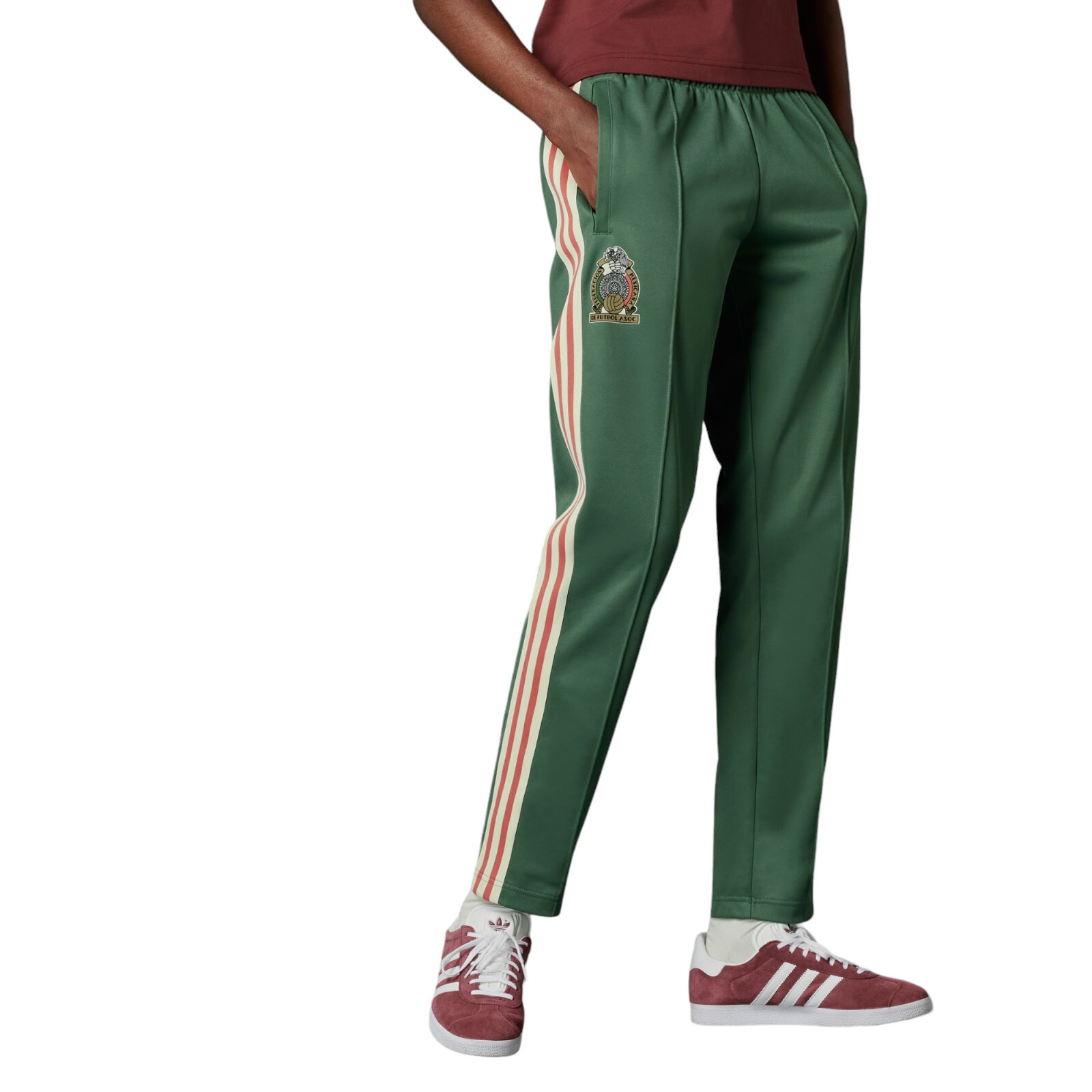 adidas trackpants beckenbauer マルーン M adidas Beckenbauer Track Pants - Red | Free Shipping with