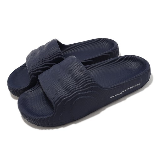 

adidas Originals Adilette 22 Темно-синие Мужские сандалии унисекс Casaul Slippers IG7497, Синий, Adilette 22