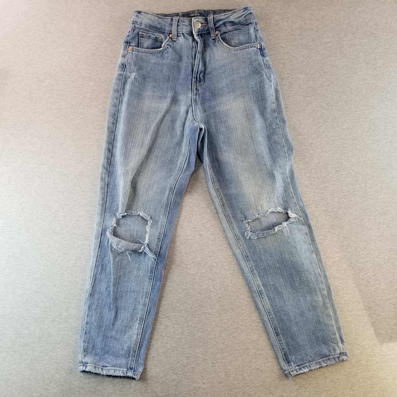 Wild Fable Jeans Women's Sz 4 High Rise Mom Jean Med Wash Normcore Cute Trendy