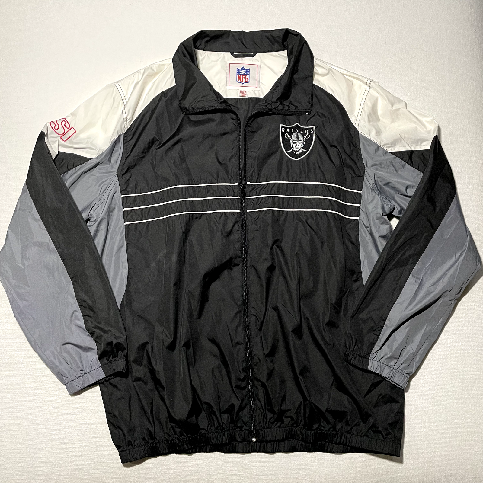 Oakland Raiders アノラックジャケット mens-black-oakland-raiders-