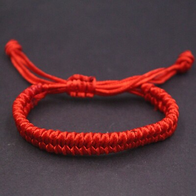1PCS Handmade Red Cord String Thread Braided Rope Women Child Small Bracelet 