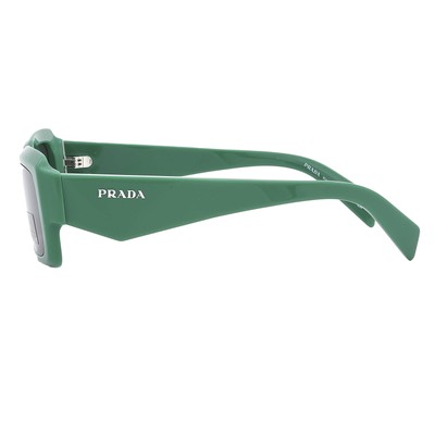 Pre-owned Prada Dark Grey Rectangular Men's Sunglasses Pr 27zs 11l08z 54 Pr 27zs 11l08z 54 In Gray