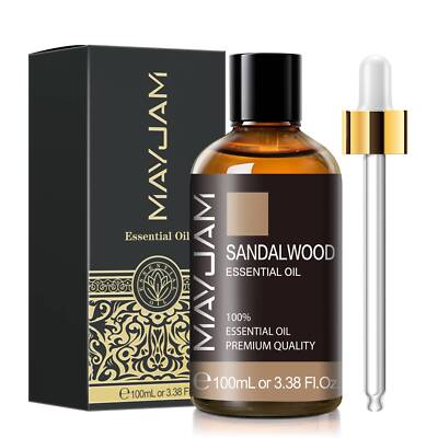 MAYJAM Sandalwood Essential Oils 100% Pure Natural for Diffuser 10ml 30ml 100ml