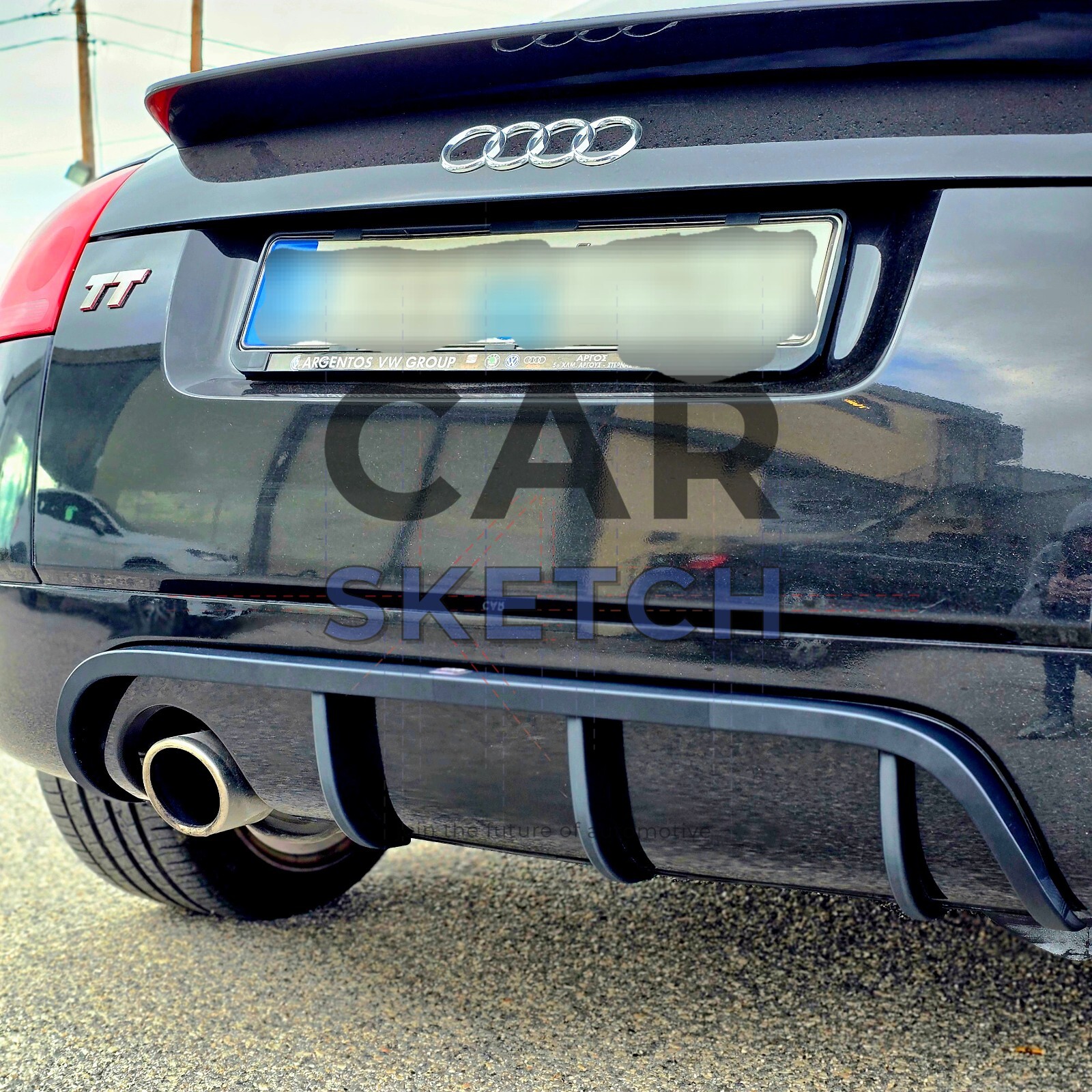 Audi TT mk1(8N) リアディフューザー 2本出し用 Audi TT 8N Rear Diffuser – Single or Double Exhaust | eBay