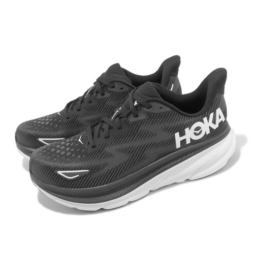 Мужские спортивные кроссовки Hoka Clifton 9 2E Wide Black White 1132210-BWHT