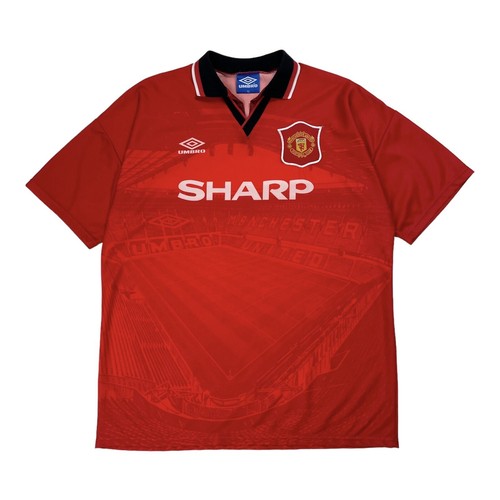 ウェア 1992/1994 Manchester United UMBRO SHARP Manchester United Jersey 1992 1994 Home Size XL Shirt Umbro