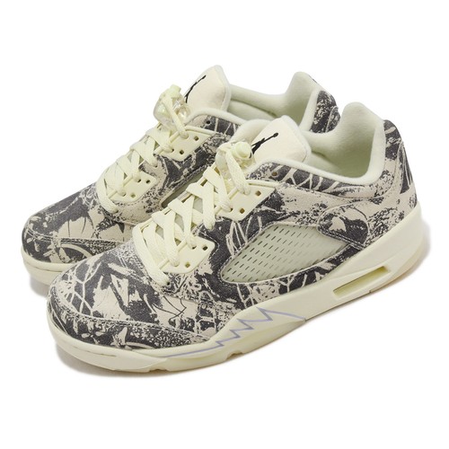 

Nike Wmns Air Jordan 5 Retro Low Expression Ivory Женские унисекс Повседневная DA8016-100, Цвет слоновой кости, Wmns Air Jordan 5 Retro Low