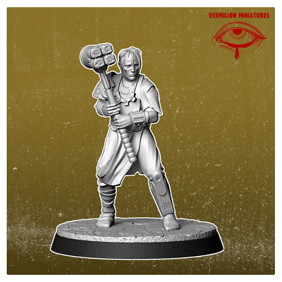 Nuclear Zealot 2 | Vermillion | Post Apocalypse FWW Wargaming 3D Printed Mini
