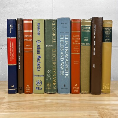 Quantum Mechanics Book Lot Theory Thermodynamics Physics Schiff Merzbacher Reif