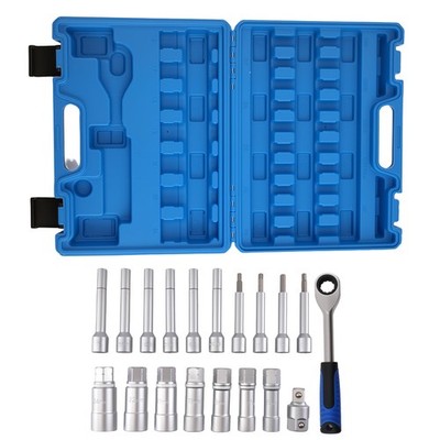 19PC Shock Absorber Tool Kit Suspension Strut Nut Removal Top Mount Tool Service