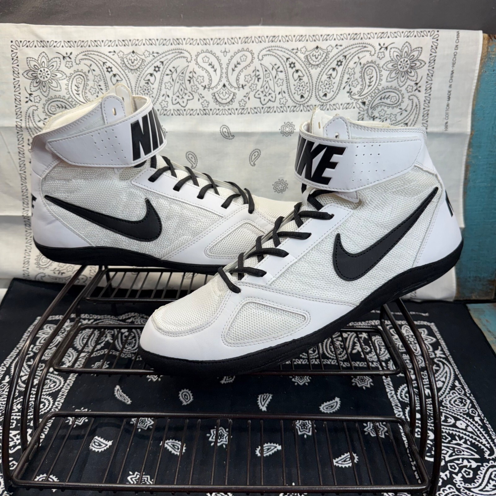 NIKE ボクシングシューズ　TAKE DOWN Nike Takedown 4 Orange Men's Size 15 Wrestling Shoes Hight