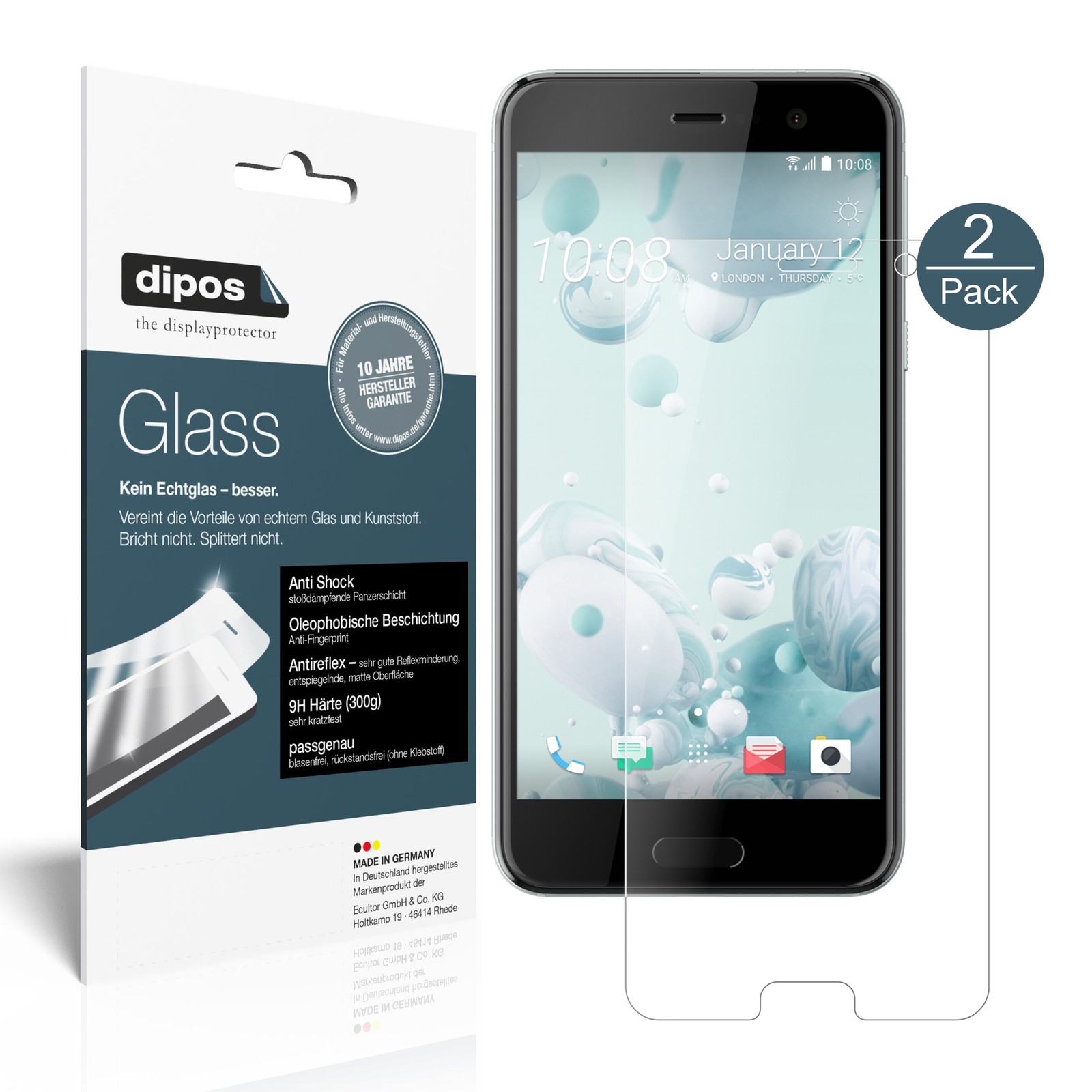 6x Pellicola per HTC Wildfire E2 Protettiva Protezione Antiriflesso dipos