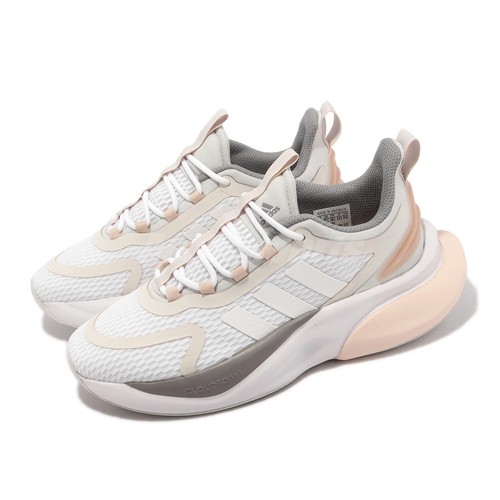 

adidas AlphaBounce Белая слоновая кость Розовая женская спортивная обувь для бега HP6147, Белый, Alphabounce+