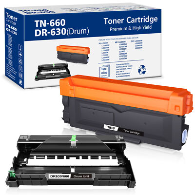 DR630 Drum TN660 Toner Compatible for Brother HL-L2380DW L2360DW MFC-L2707DW