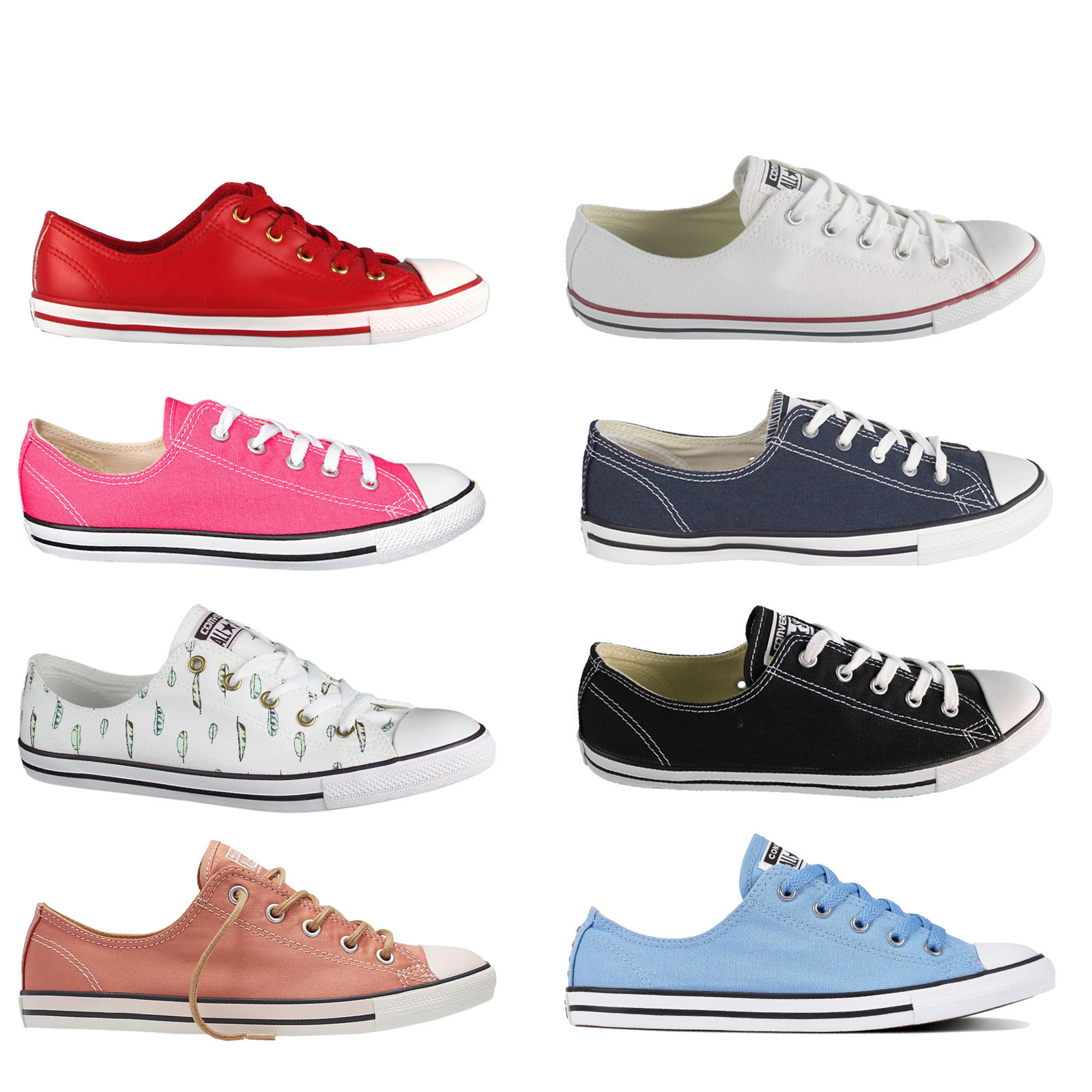 converse dainty glitter womens trainers