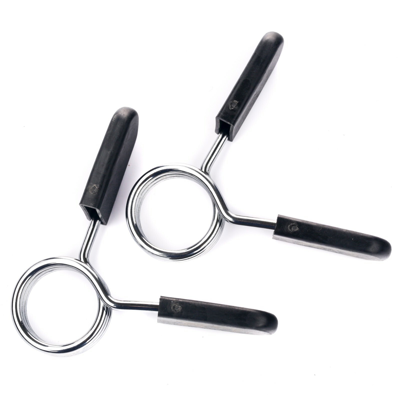 2 x 1" SPRING CLAMP COLLAR CLIPS FOR WEIGHT BAR DUMBBELLS GYM FITNESS