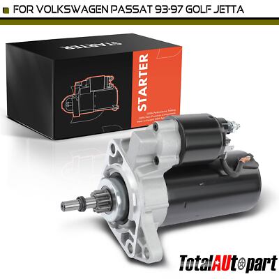 Starter Motor for Volkswagen EuroVan Corrado Golf Jetta Passat 1.8KW 12V CCW 9T