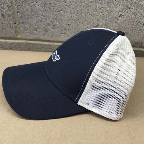 Vineyard Vines Whale Fitted Trucker Mesh Hat Cap  White Blue
