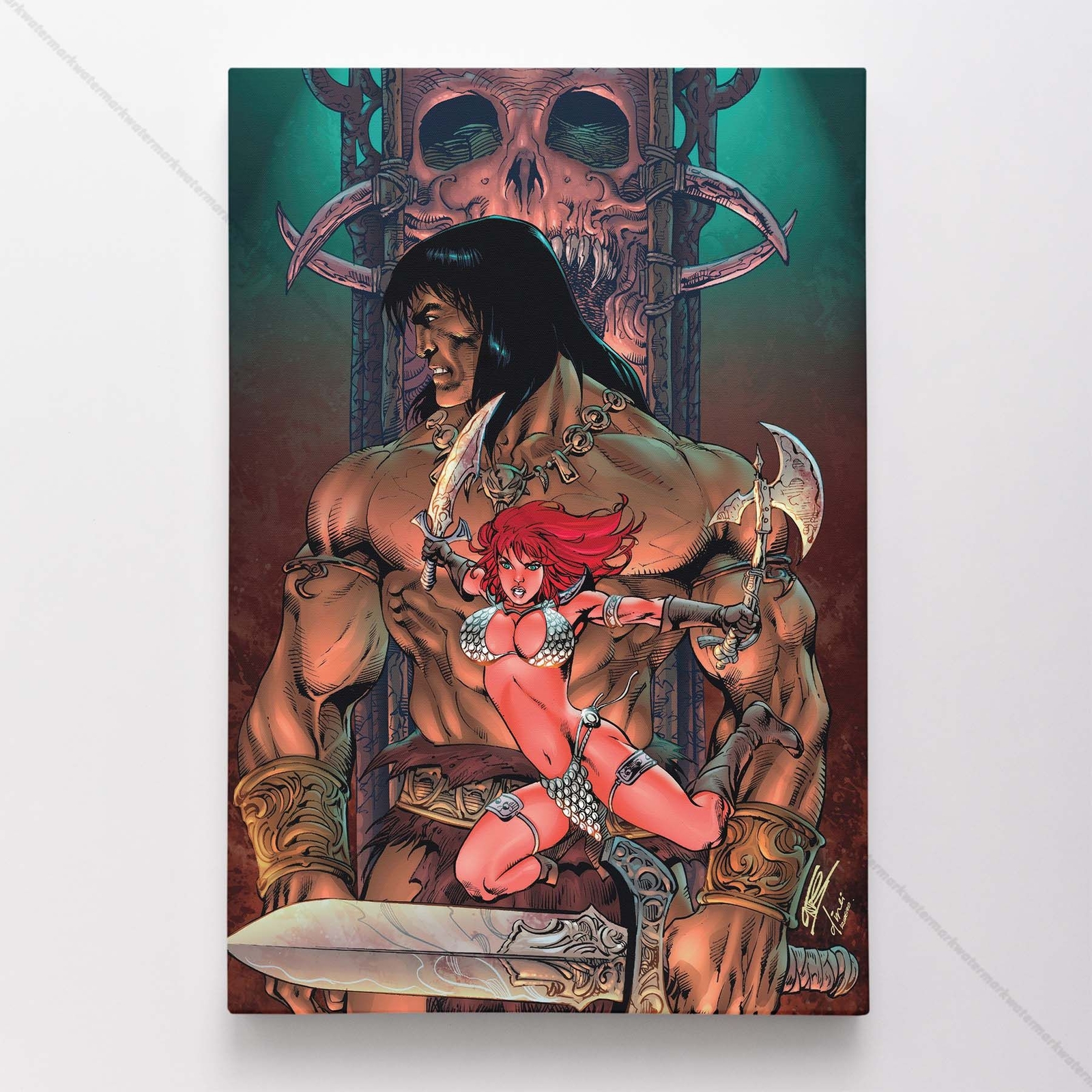 Red Sonja Poster Canvas Comic Book Art Print #1631