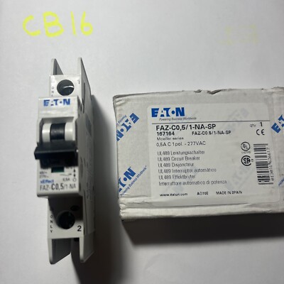 Eaton FAZ-C0,5/1-NA-SP , 0.5A Miniature Circuit Circuit Breaker, New