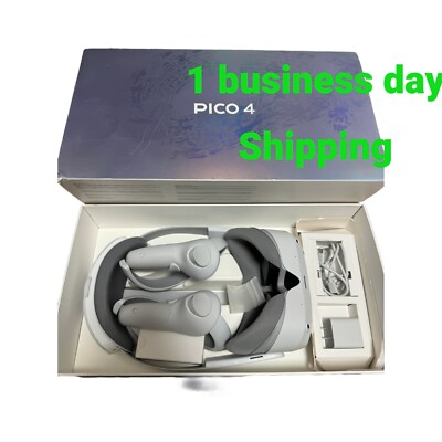 Pico 4 All-In-One Virtual Reality Headset 128GB Lightweight White veey good