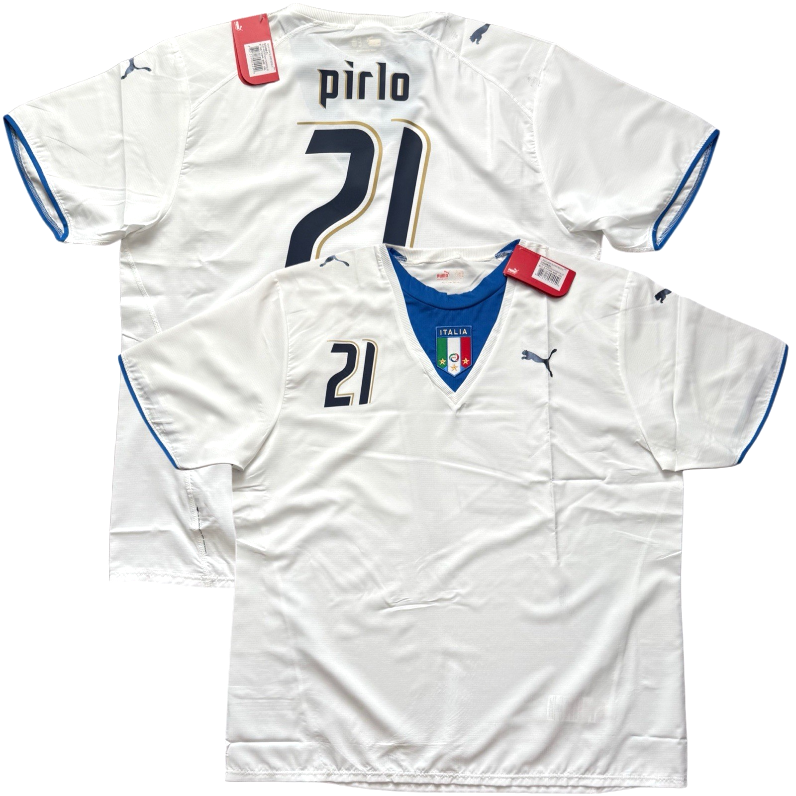 PUMA イタリア代表 サッカーウェア 21 ピルロ Pirlo PUMA Italy Home Jersey 2014 #21 Pirlo - Blue | eBay