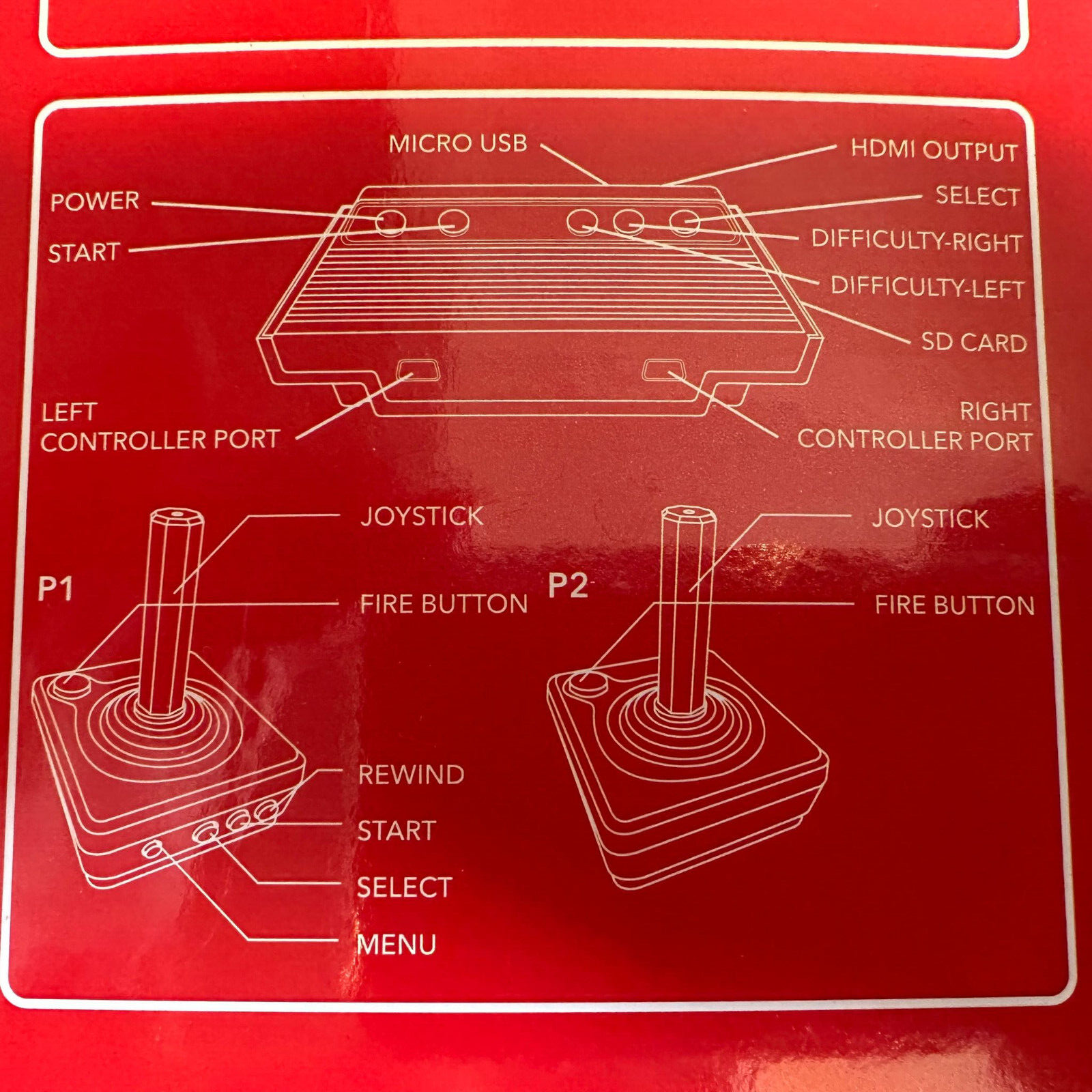 Atari Flashback 9 HDMI Retro Console Built-in Games 1200 2 Controllers AtGames
