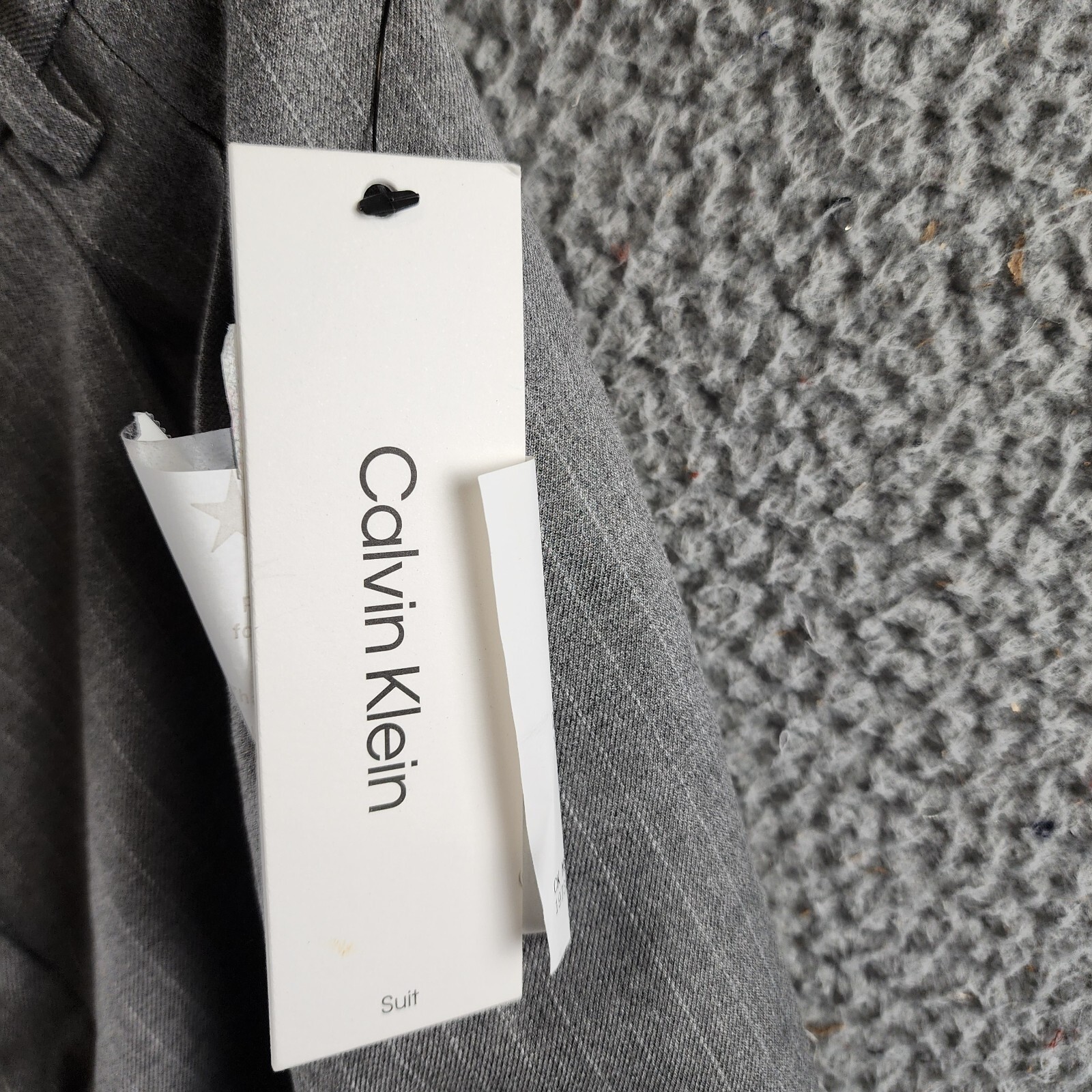 Calvin Klein Pleated Pinstripe Ankle Pants Women's 4 Gray Multi Zip/Button - Picture 11 of 15