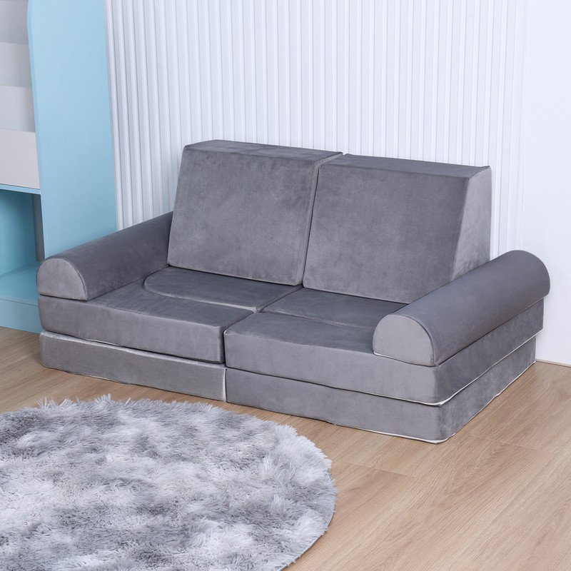 Children's building block sofa play game combination sofa compressible