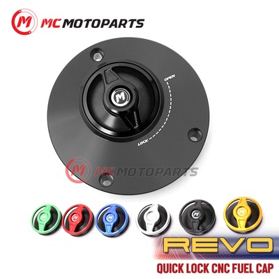 REVO Black Quick Lock Fuel Cap For CBR500R 16 17 18 19 20