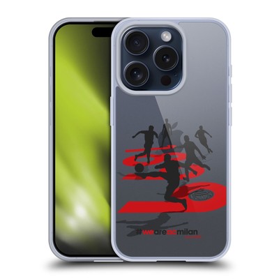 OFFICIAL AC MILAN TEENS SOFT GEL CASE FOR APPLE iPHONE PHONES