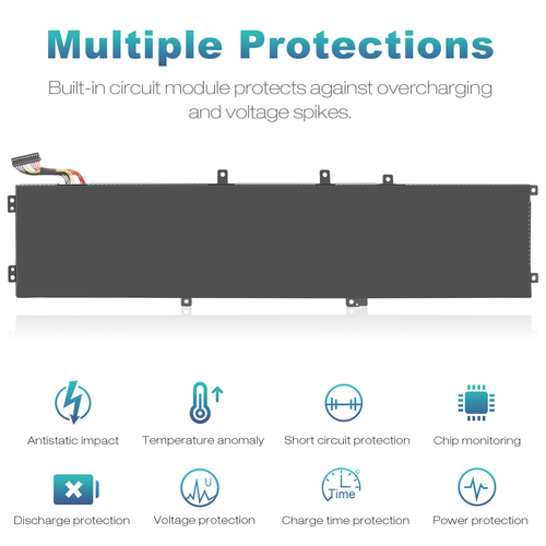 6GTPY丨H5H20 Battery for Dell XPS 15 9570 9560 9550 Precision 5530 5520 5510