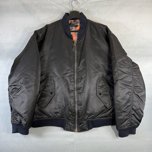 VTG 90s Alpha Industries MA-1 Flight Jacket Large Reversible
