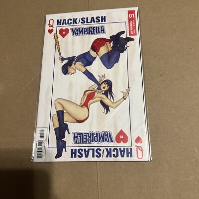HACK/SLASH VS VAMPIRELLA 1 JENNY FRISON COVER ART (2017, DYNAMITE)