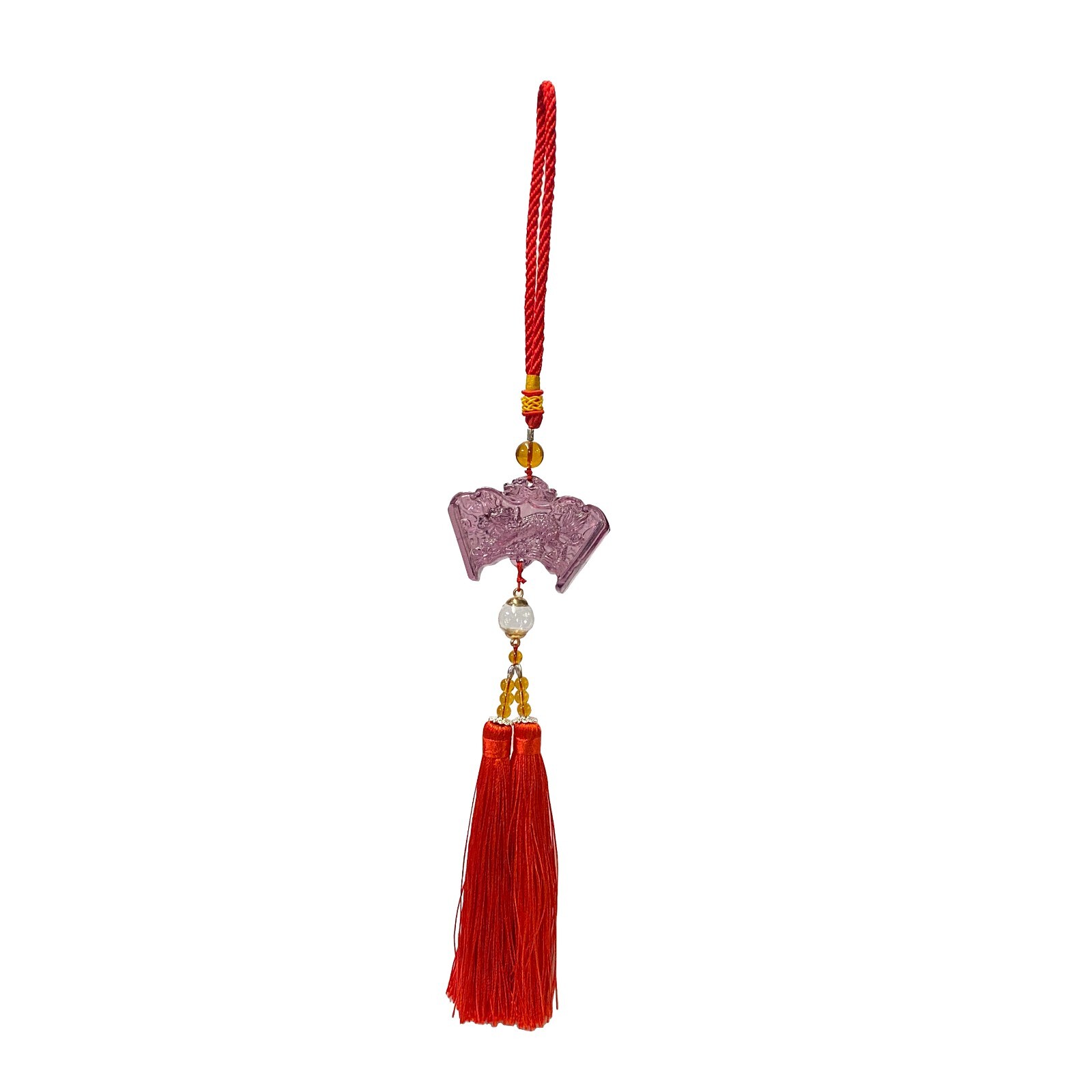 Crystal Glass Fengshui Fortune Purple Kirin Theme Gift Decor Tassel ws2173S Crystal Glass Fengshui Fortune Purple Kirin Theme Gift Decor Tassel ws2173S