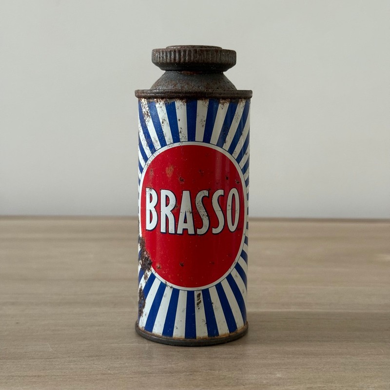 Vintage Brasso Metal Polish Tin Small Size C â Empty -  Reckitt & Sons