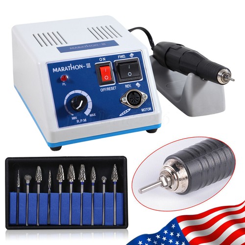 Dental Lab Marathon Micromotor/35K RPM Handpiece Polishing/Burs Drill Kit N3 OEM